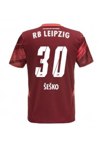 RB Leipzig Benjamin Sesko #30 Fotballdrakt Borte Klær 2024-25 Korte ermer